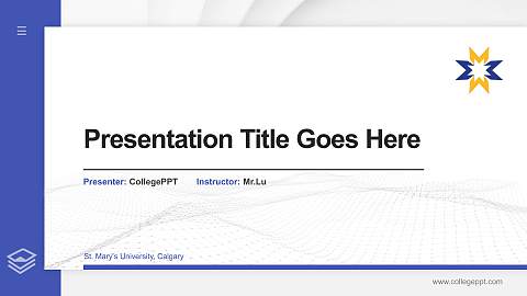 St. Mary’s University, Calgary Thesis Proposal/Graduation Defense PPT Template