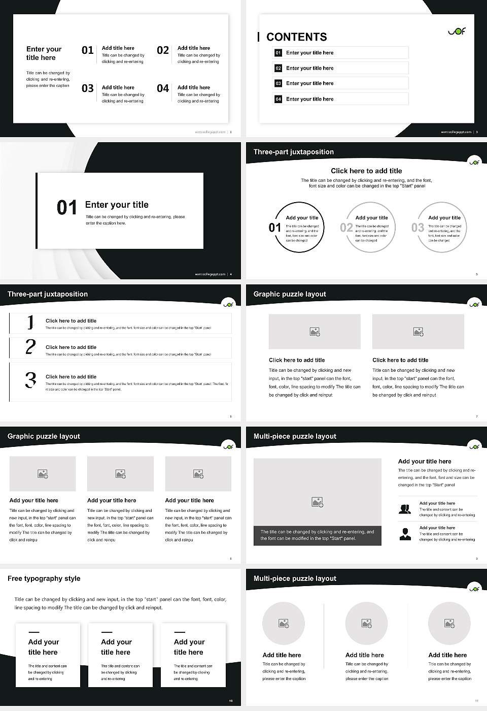 University of French Ontario Academic Presentation/Research Findings Report PPT Template16:9 ratio PPT effect preview image2