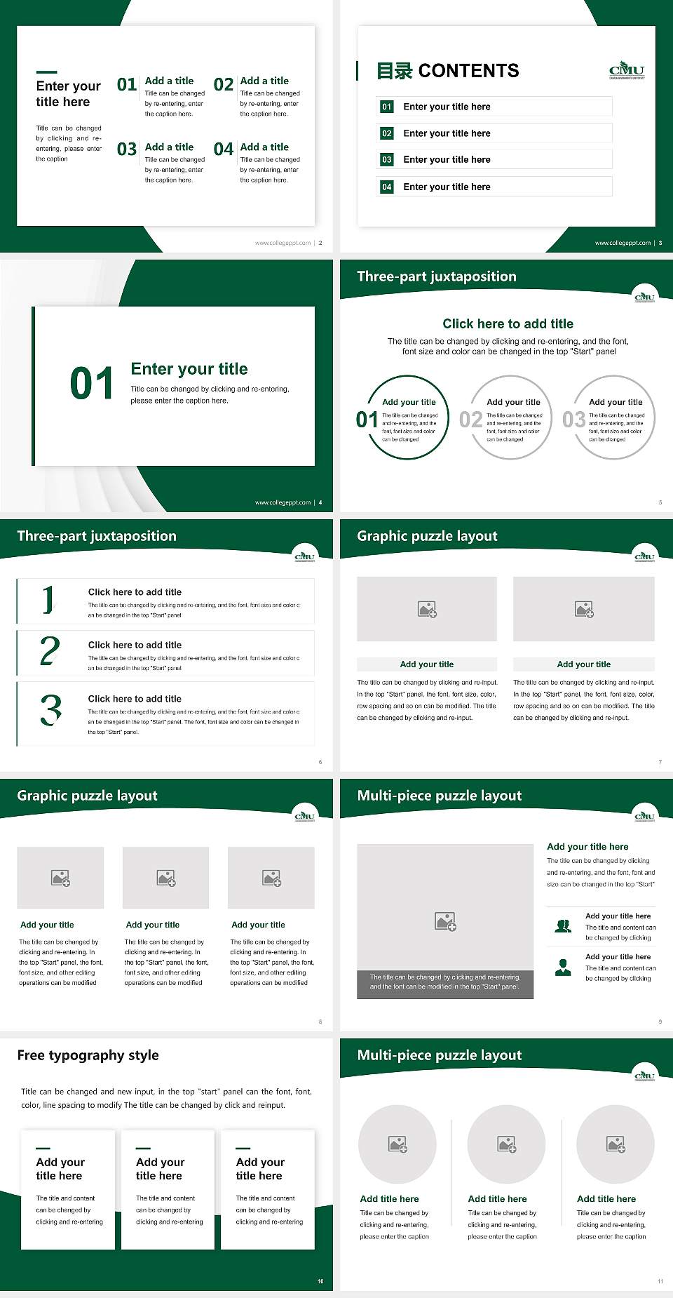 Canadian Mennonite University Academic Presentation/Research Findings Report PPT Template4:3 ratio PPT effect preview image2