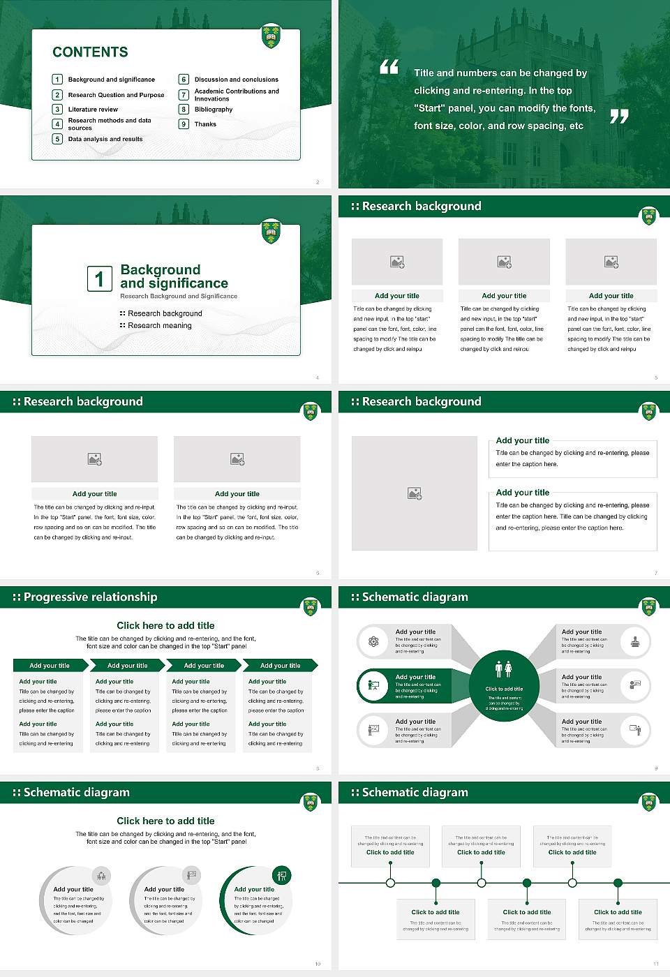 University of Saskatchewan Graduation Thesis Defense PPT Template16:9 ratio PPT effect preview image2