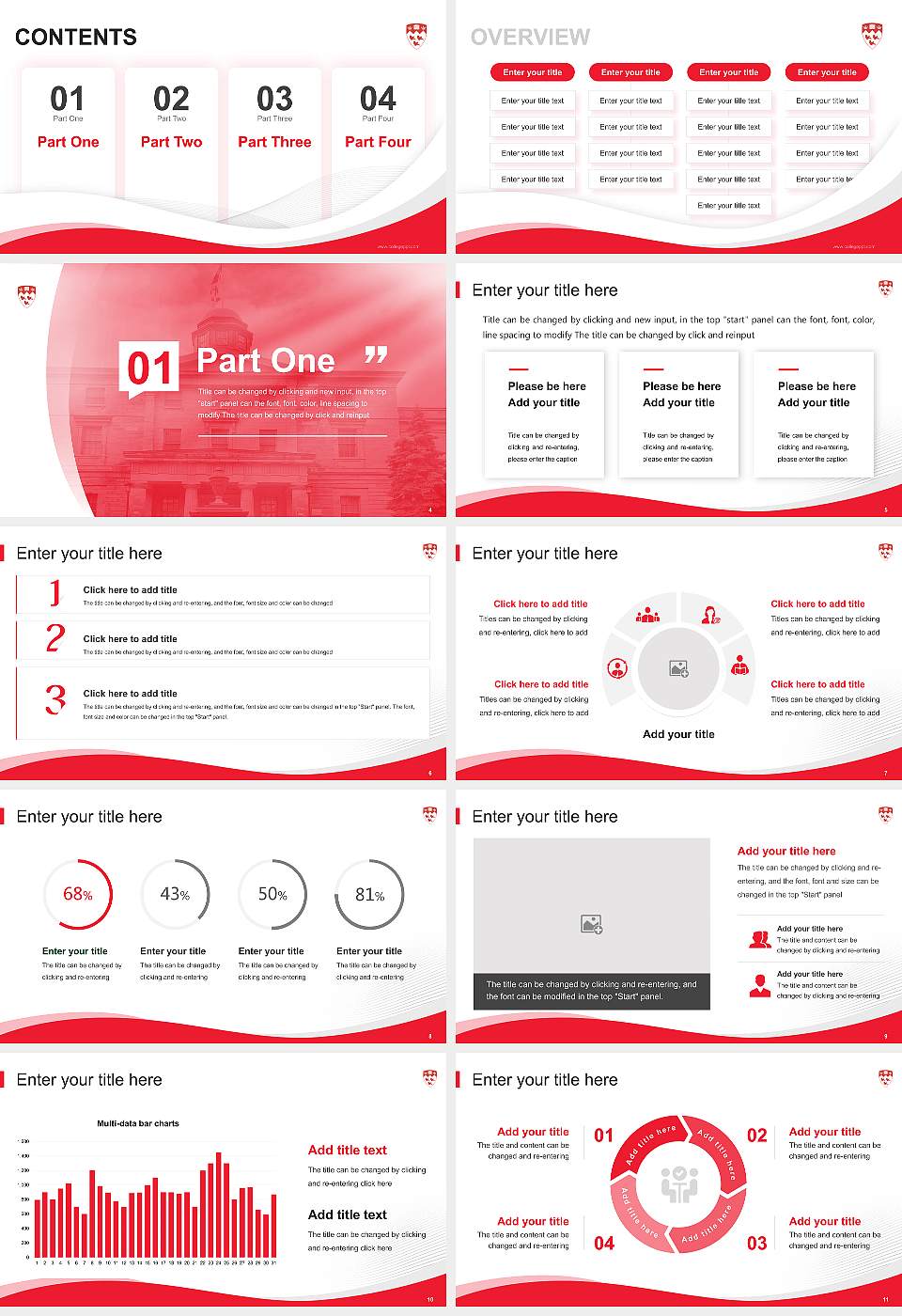 McGill University Lecture Sharing and Networking Event PPT Template16:9 ratio PPT effect preview image2