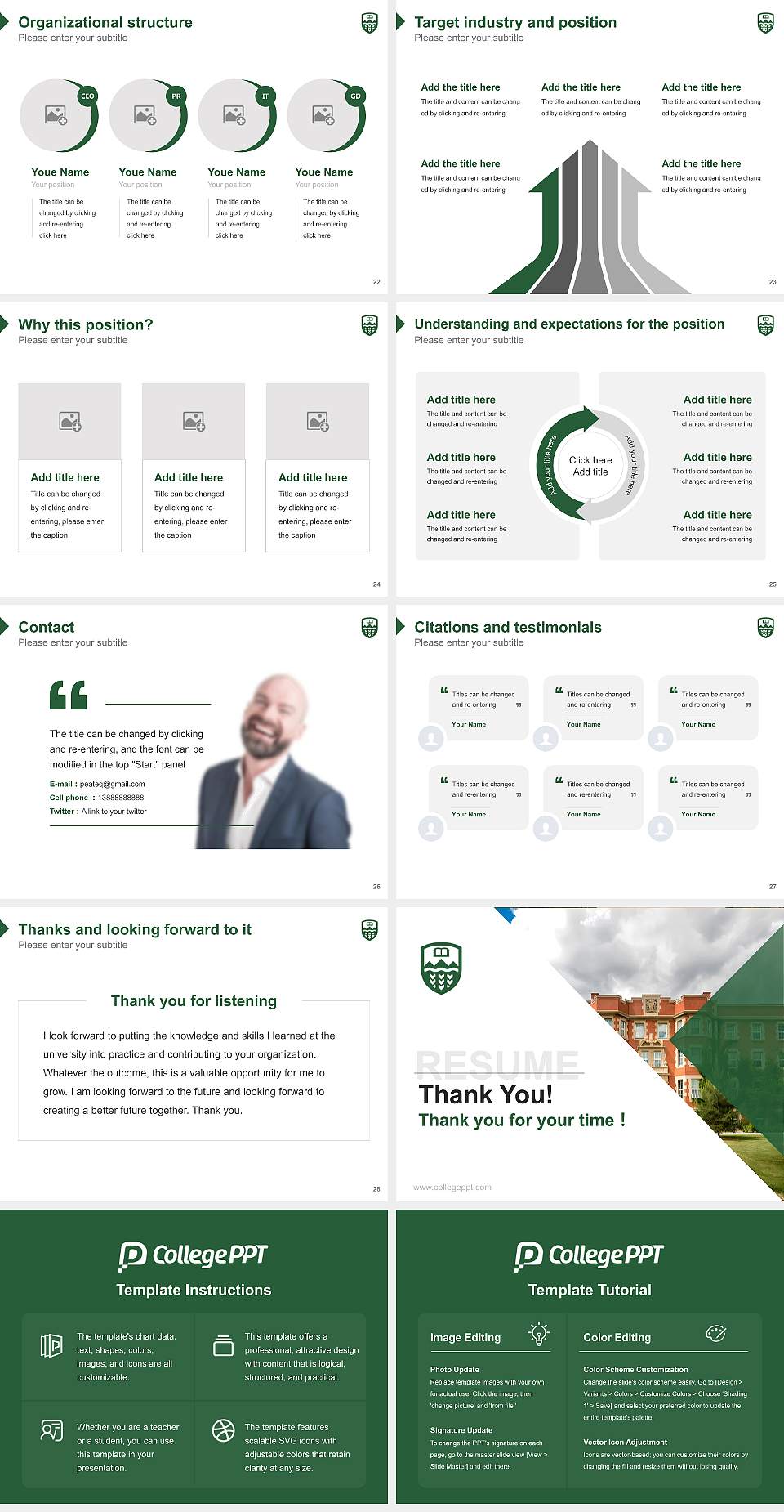 University of Alberta Resume PPT Template4:3 ratio PPT effect preview image4