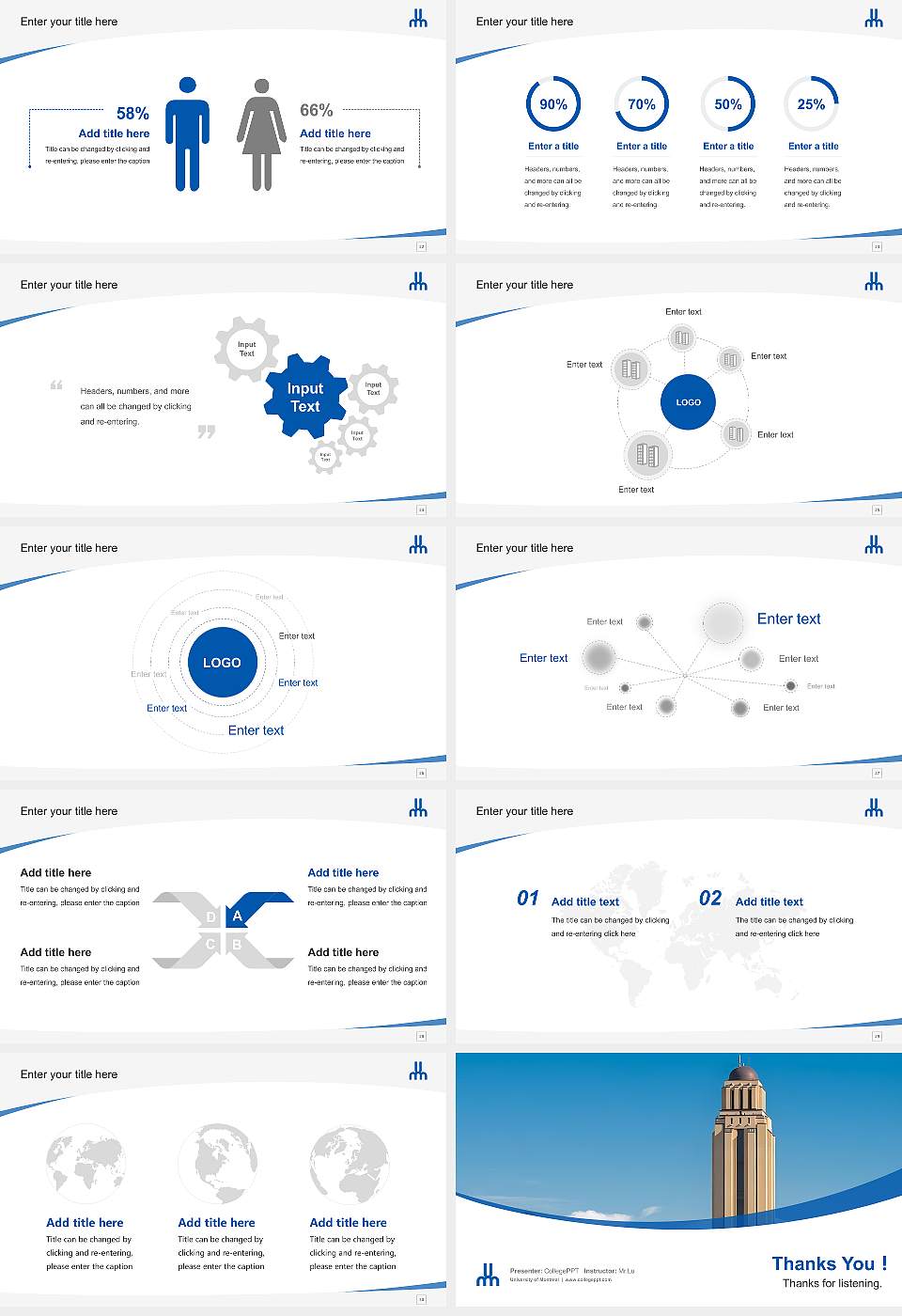 University of Montreal Course/Courseware Creation PPT Template16:9 ratio PPT effect preview image4