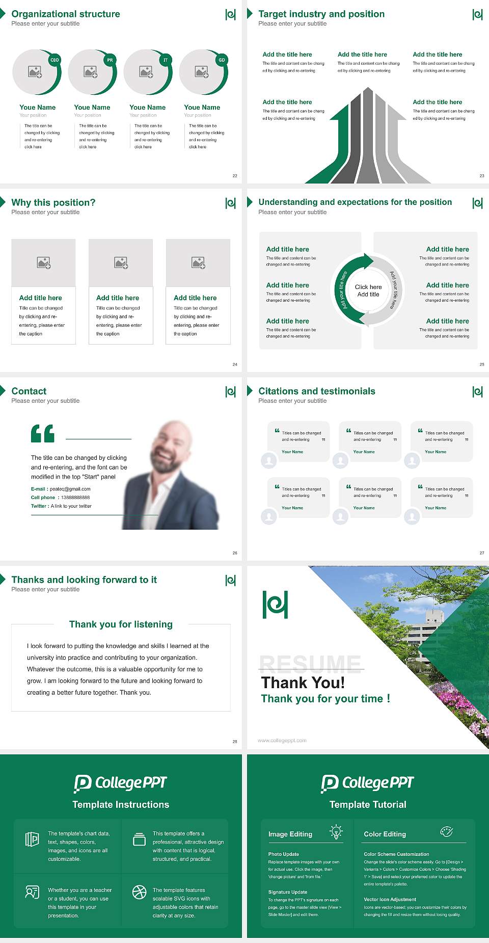 Hyogo University of Teacher Education Resume PPT Template4:3 ratio PPT effect preview image4