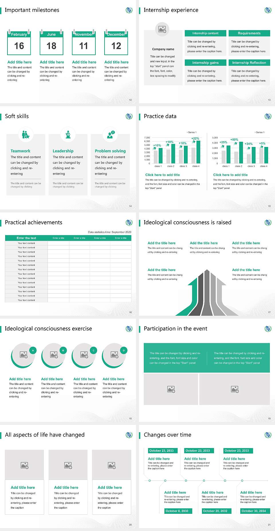 Gifu University of Medical Science National Scholarship Defense PPT Template4:3 ratio PPT effect preview image3