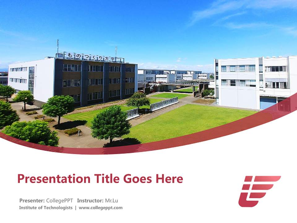 Institute of Technologists Course/Courseware Creation PPT Template4:3 ratio PPT effect preview image5