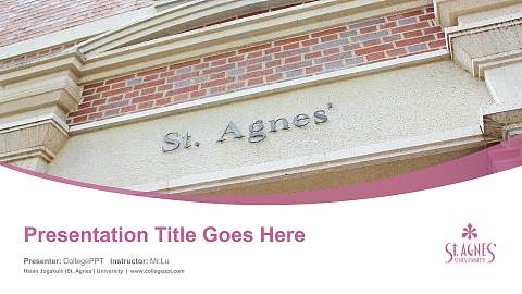 Heian Jogakuin (St. Agnes’) University Course/Courseware Creation PPT Template