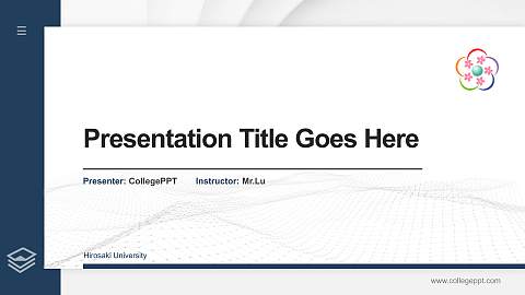 Hirosaki University Thesis Proposal/Graduation Defense PPT Template