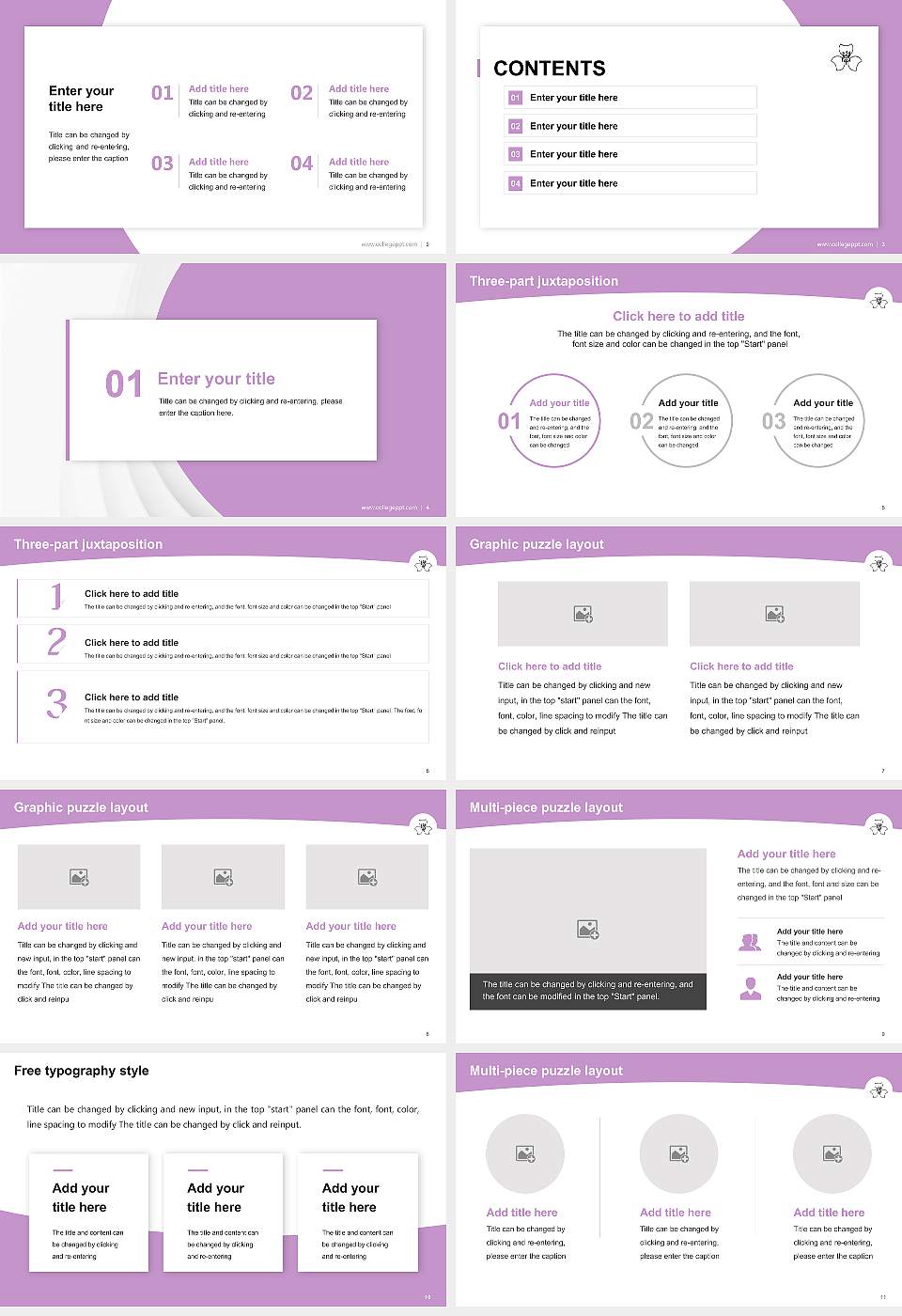 Gunma Prefectural Women’s University Academic Presentation/Research Findings Report PPT Template16:9 ratio PPT effect preview image2