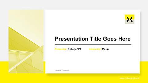 Hijiyama University General Purpose PPT Template