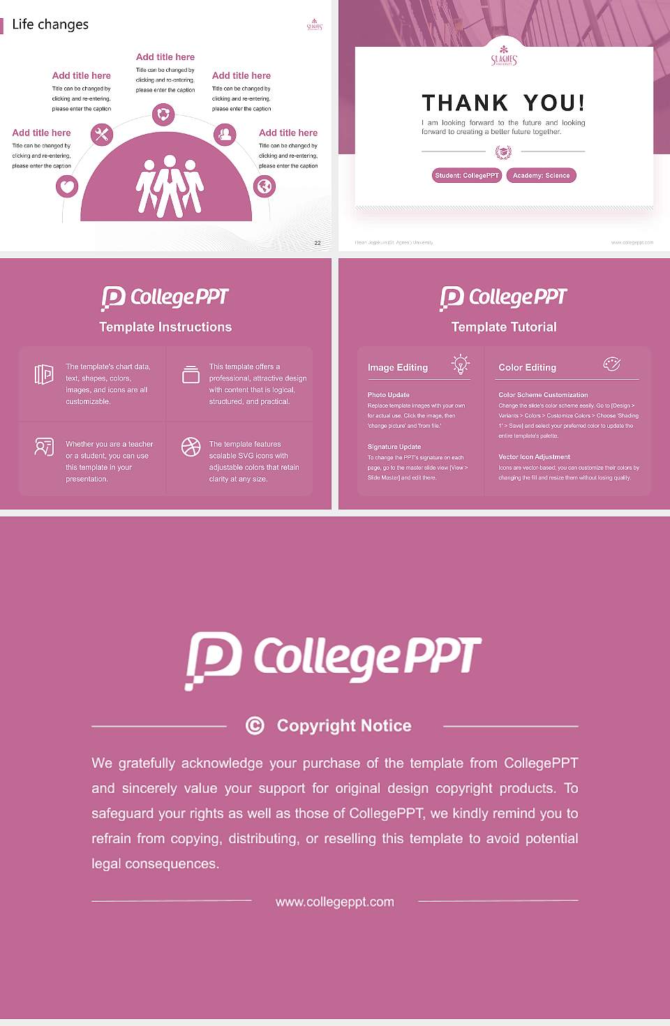 Heian Jogakuin (St. Agnes’) University National Scholarship Defense PPT Template4:3 ratio PPT effect preview image4