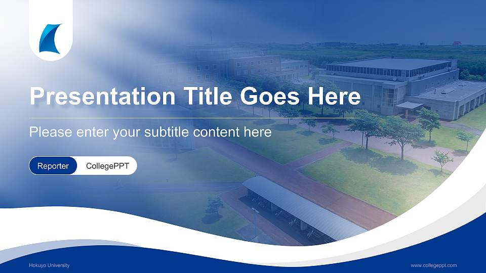 Hokuyo University Lecture Sharing and Networking Event PPT Template16:9 ratio PPT effect preview image