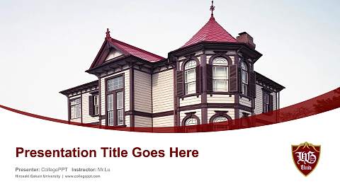Hirosaki Gakuin University Course/Courseware Creation PPT Template