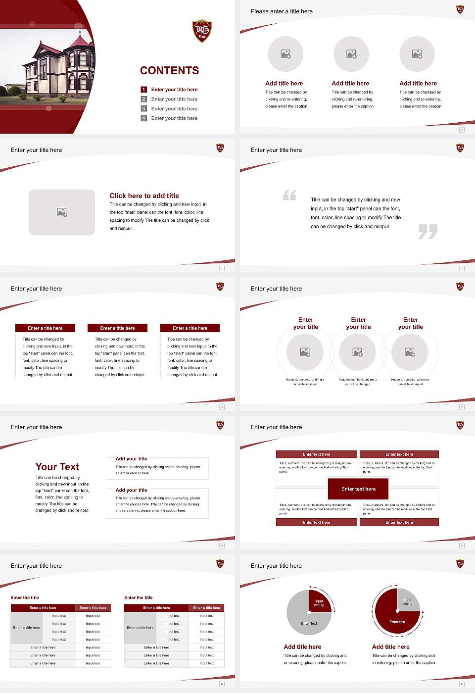 Hirosaki Gakuin University Course/Courseware Creation PPT Template16:9 ratio PPT effect preview image2