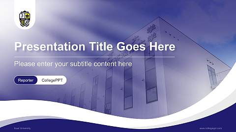Ikuei University Lecture Sharing and Networking Event PPT Template