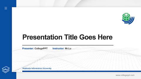 Hokkaido Information University Thesis Proposal/Graduation Defense PPT Template