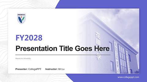 Hanazono University Academic Presentation/Research Findings Report PPT Template