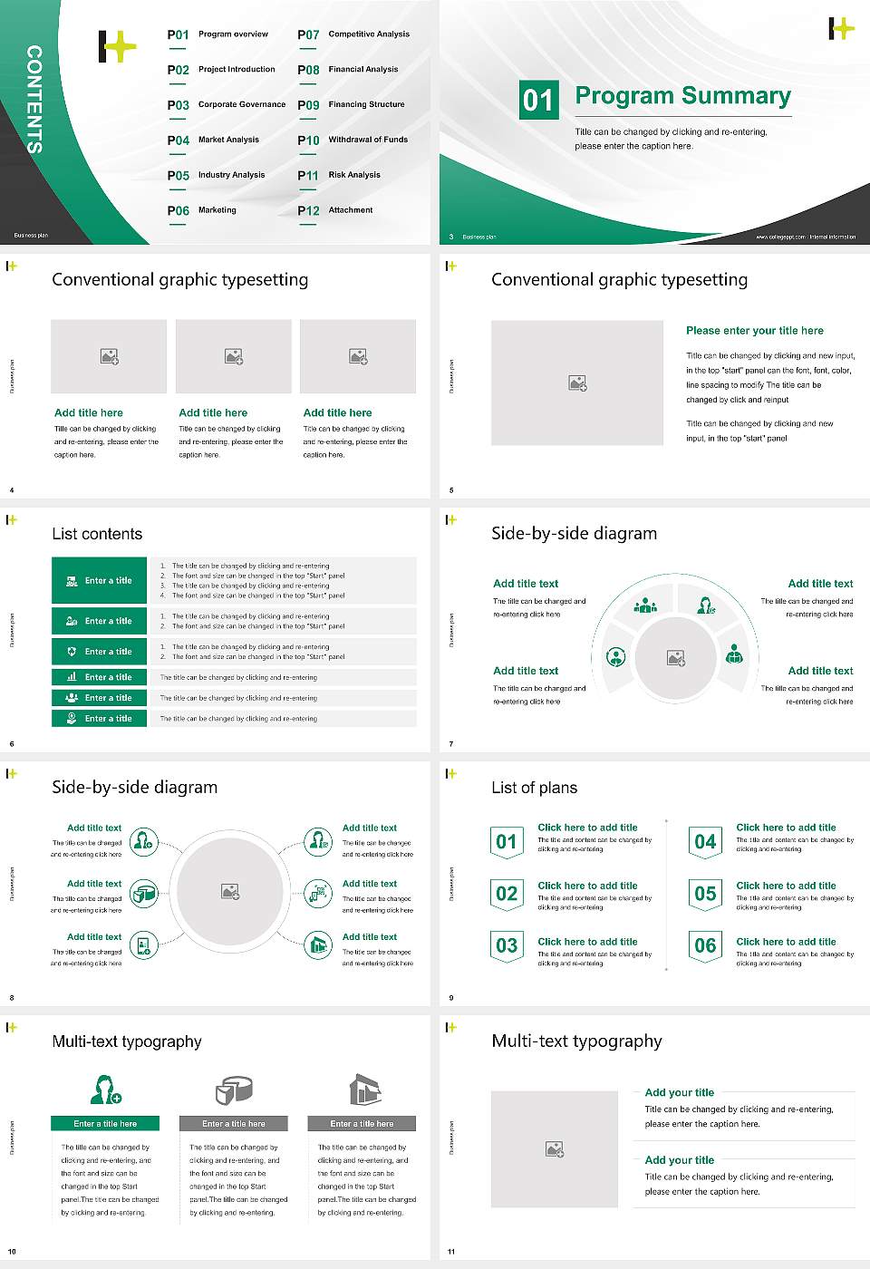 Hokuriku University Competition/Entrepreneurship Contest PPT Template16:9 ratio PPT effect preview image2