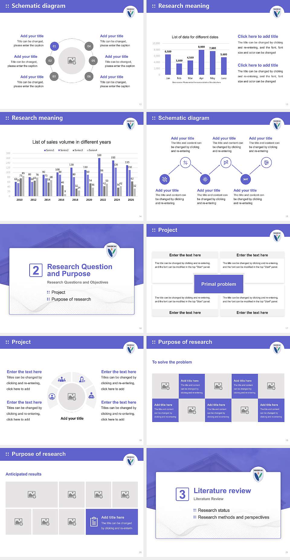 Hanazono University Graduation Thesis Defense PPT Template4:3 ratio PPT effect preview image3