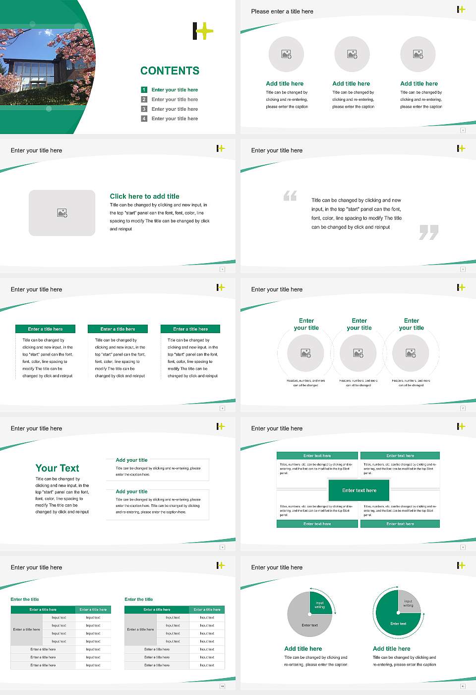 Hokuriku University Course/Courseware Creation PPT Template16:9 ratio PPT effect preview image2