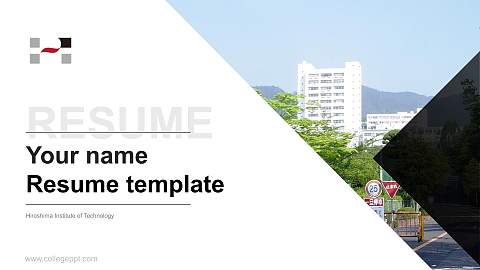 Hiroshima Institute of Technology Resume PPT Template