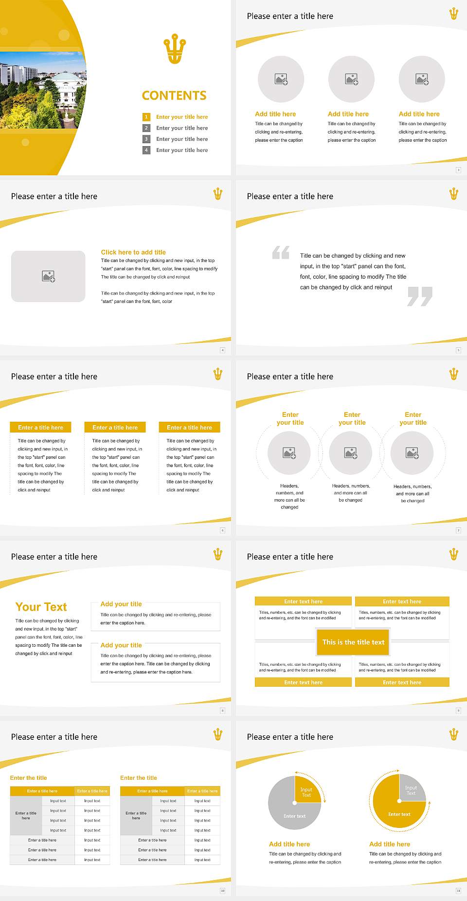 Hoshi University Course/Courseware Creation PPT Template4:3 ratio PPT effect preview image2