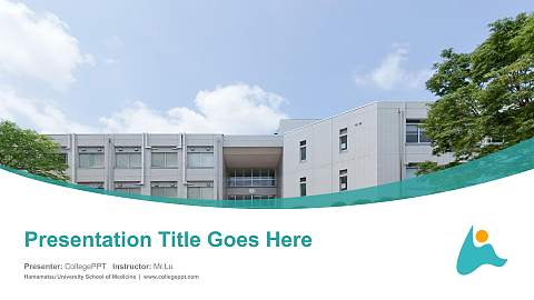 Hamamatsu University School of Medicine Course/Courseware Creation PPT Template