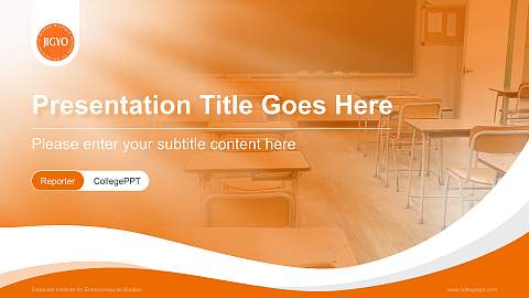 Graduate Institute for Entrepreneurial Studies Lecture Sharing and Networking Event PPT Template