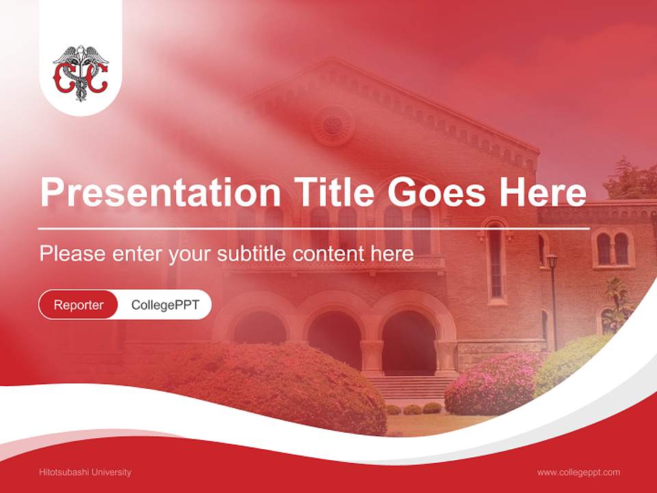 Hitotsubashi University Lecture Sharing and Networking Event PPT Template4:3 ratio PPT effect preview image4