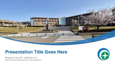 Ishikawa Prefectural Nursing University Course/Courseware Creation PPT Template