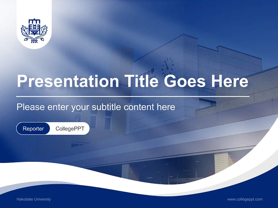 Hakodate University Lecture Sharing and Networking Event PPT Template4:3 ratio PPT effect preview image4