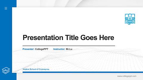 Hokkai School of Commerce Thesis Proposal/Graduation Defense PPT Template