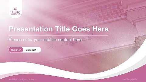 Heian Jogakuin (St. Agnes’) University Lecture Sharing and Networking Event PPT Template