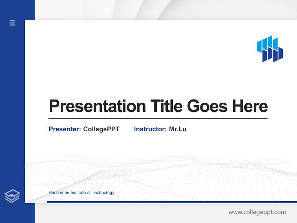 Hachinohe Institute of Technology Thesis Proposal/Graduation Defense PPT Template4:3 ratio PPT effect preview image5