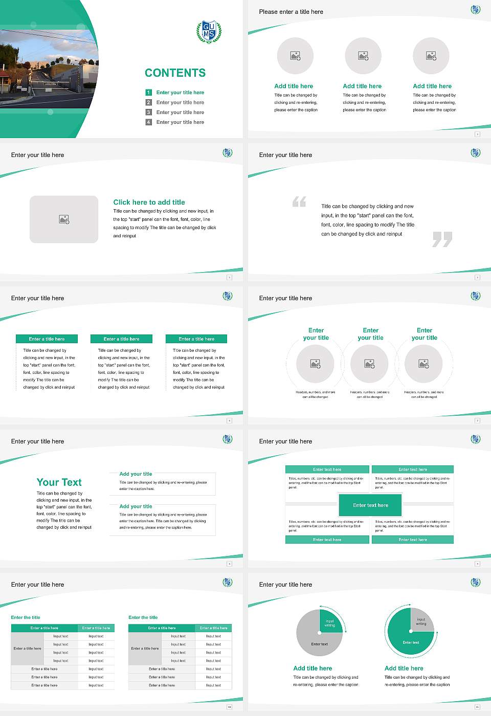 Gifu University of Medical Science Course/Courseware Creation PPT Template16:9 ratio PPT effect preview image2