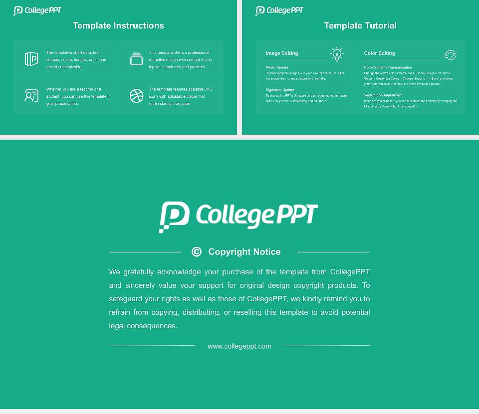 Gifu University of Medical Science Course/Courseware Creation PPT Template16:9 ratio PPT effect preview image5