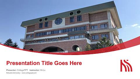 Hokusho University Course/Courseware Creation PPT Template