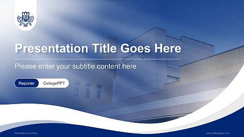 Hakodate University Lecture Sharing and Networking Event PPT Template