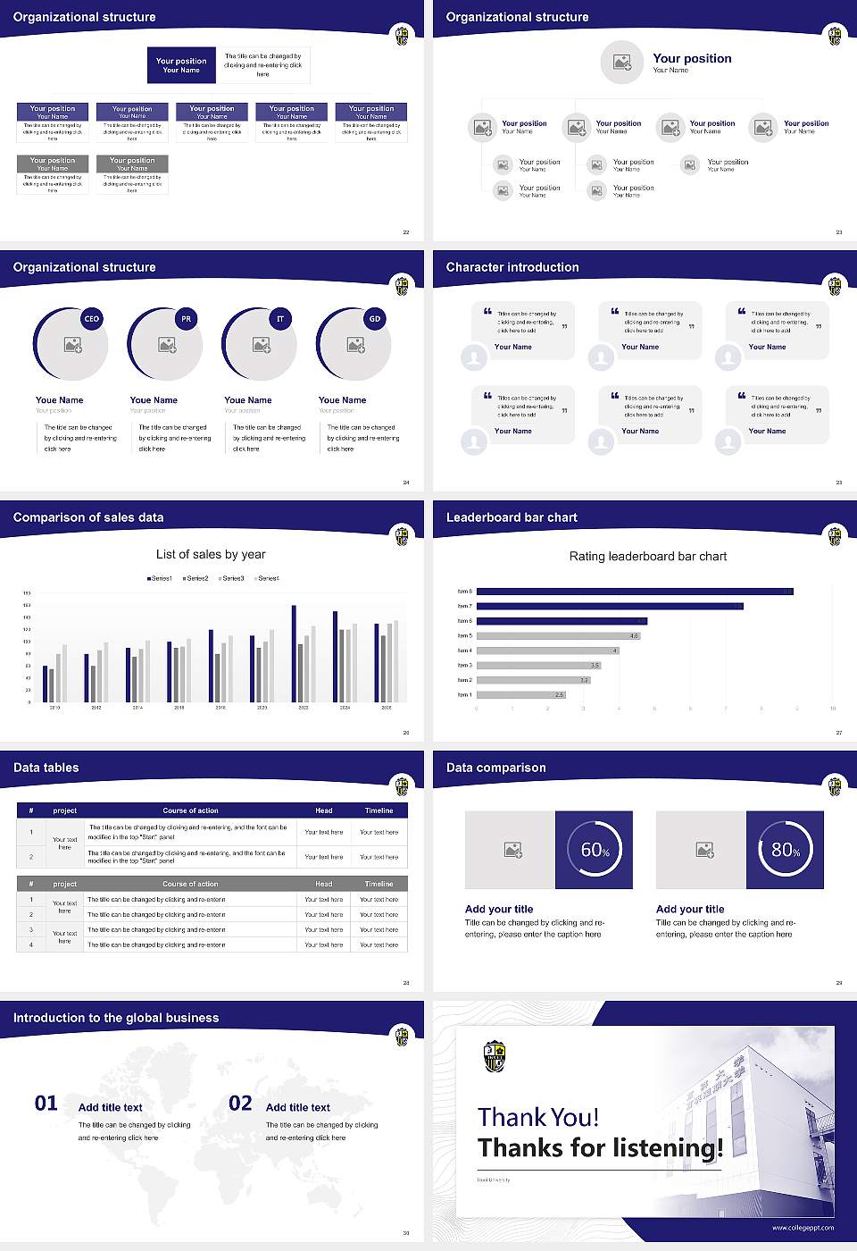 Ikuei University Academic Presentation/Research Findings Report PPT Template16:9 ratio PPT effect preview image4