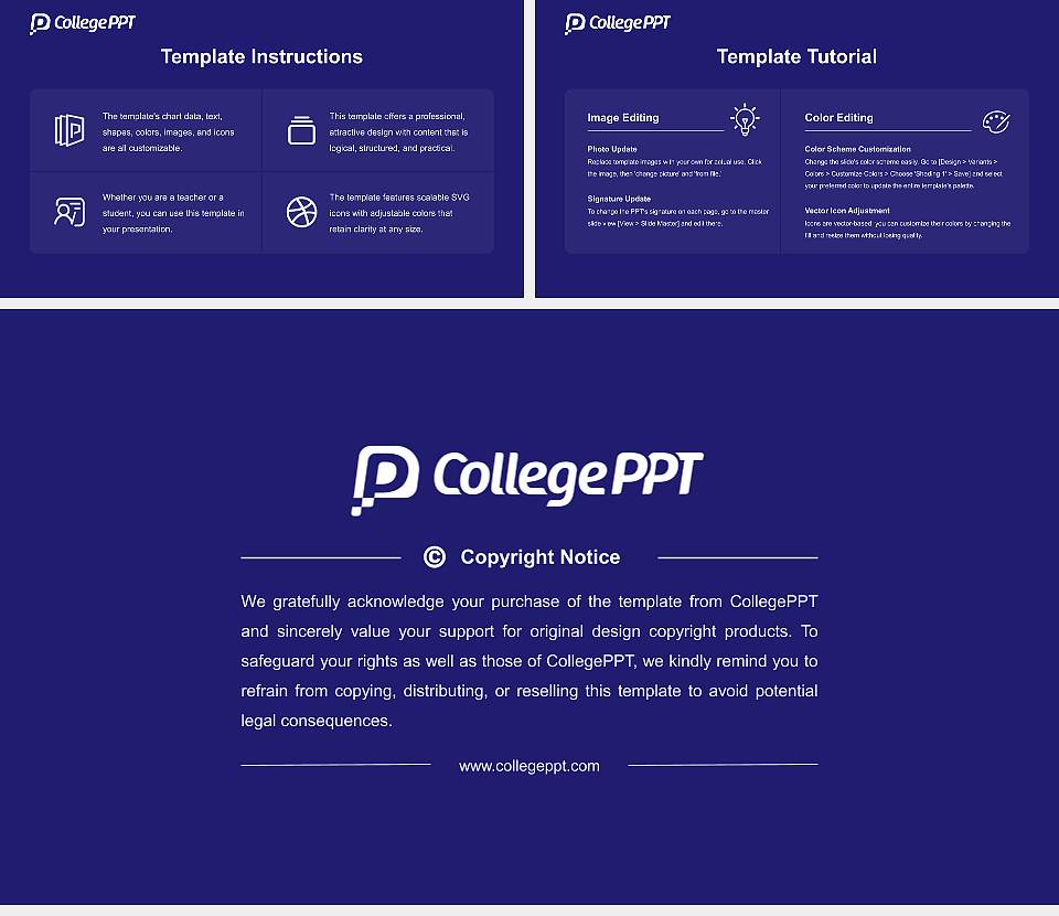 Ikuei University Academic Presentation/Research Findings Report PPT Template16:9 ratio PPT effect preview image5