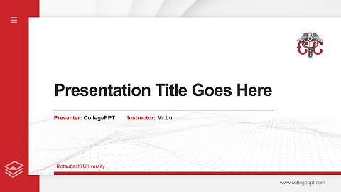 Hitotsubashi University Thesis Proposal/Graduation Defense PPT Template