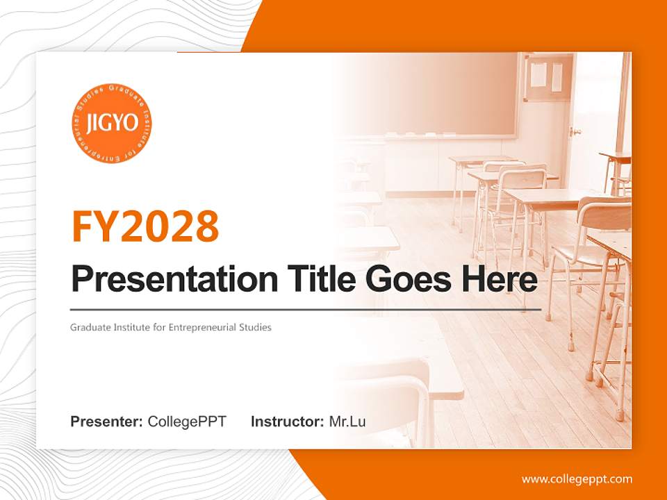 Graduate Institute for Entrepreneurial Studies Academic Presentation/Research Findings Report PPT Template4:3 ratio PPT effect preview image5