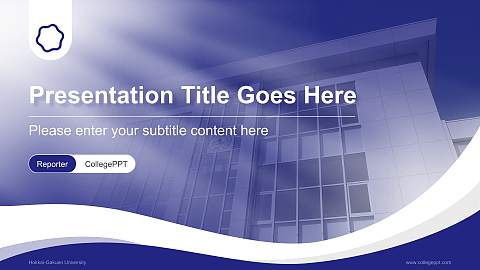 Hokkai-Gakuen University Lecture Sharing and Networking Event PPT Template