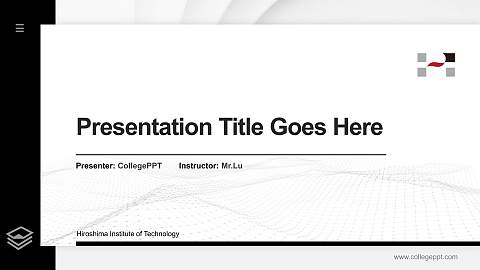 Hiroshima Institute of Technology Thesis Proposal/Graduation Defense PPT Template