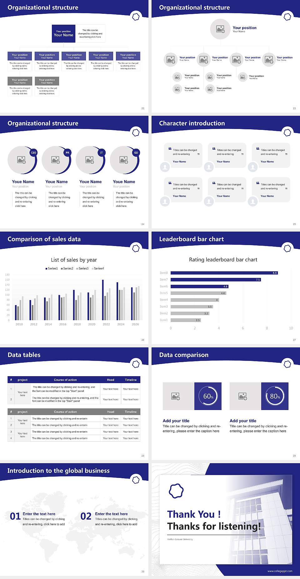 Hokkai-Gakuen University Academic Presentation/Research Findings Report PPT Template4:3 ratio PPT effect preview image4