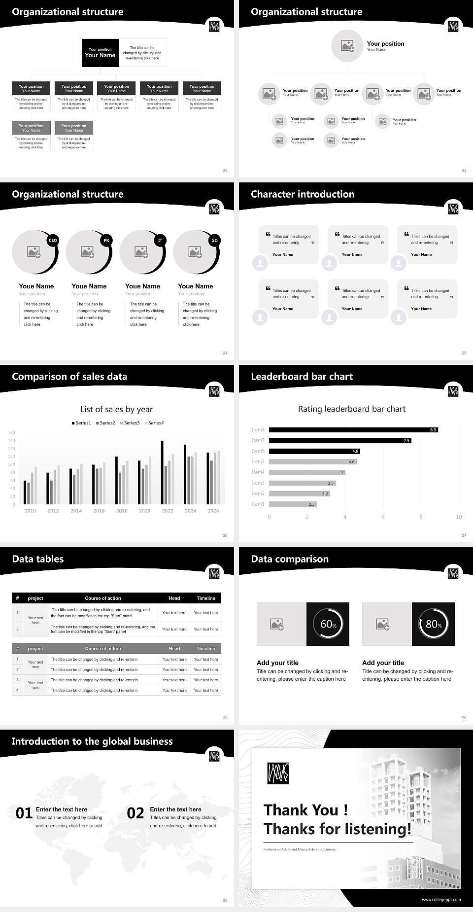 Institute of Advanced Media Arts and Sciences Academic Presentation/Research Findings Report PPT Template4:3 ratio PPT effect preview image4