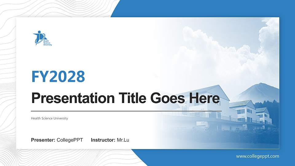 Health Science University Academic Presentation/Research Findings Report PPT Template16:9 ratio PPT effect preview image