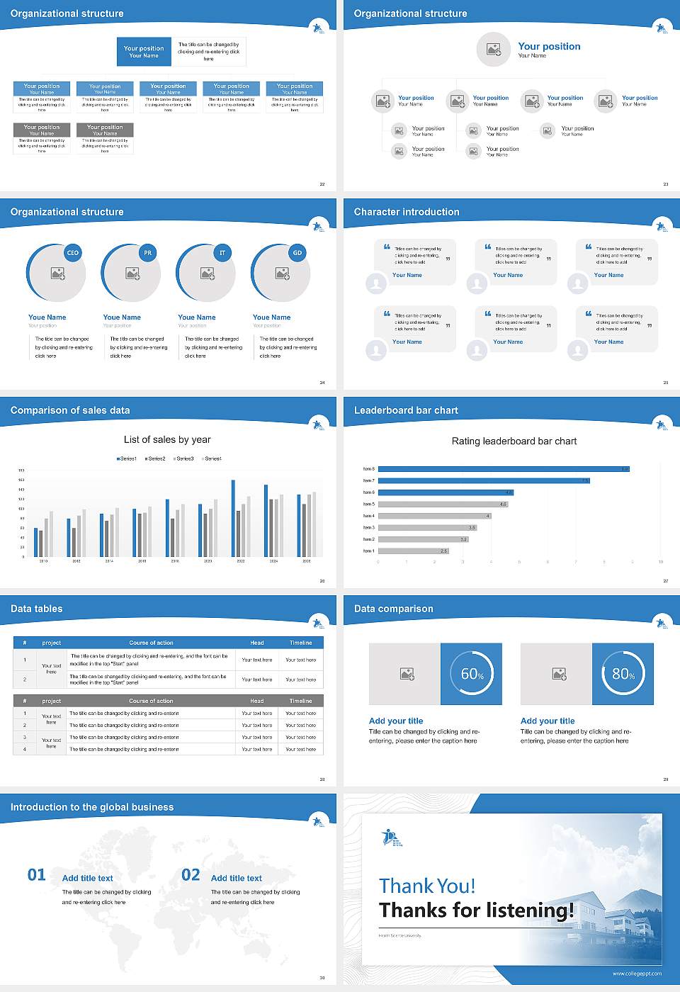 Health Science University Academic Presentation/Research Findings Report PPT Template16:9 ratio PPT effect preview image4