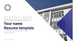 Hokkai-Gakuen University Resume PPT Template