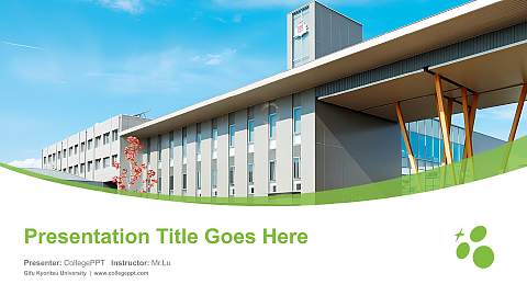 Gifu Kyoritsu University Course/Courseware Creation PPT Template